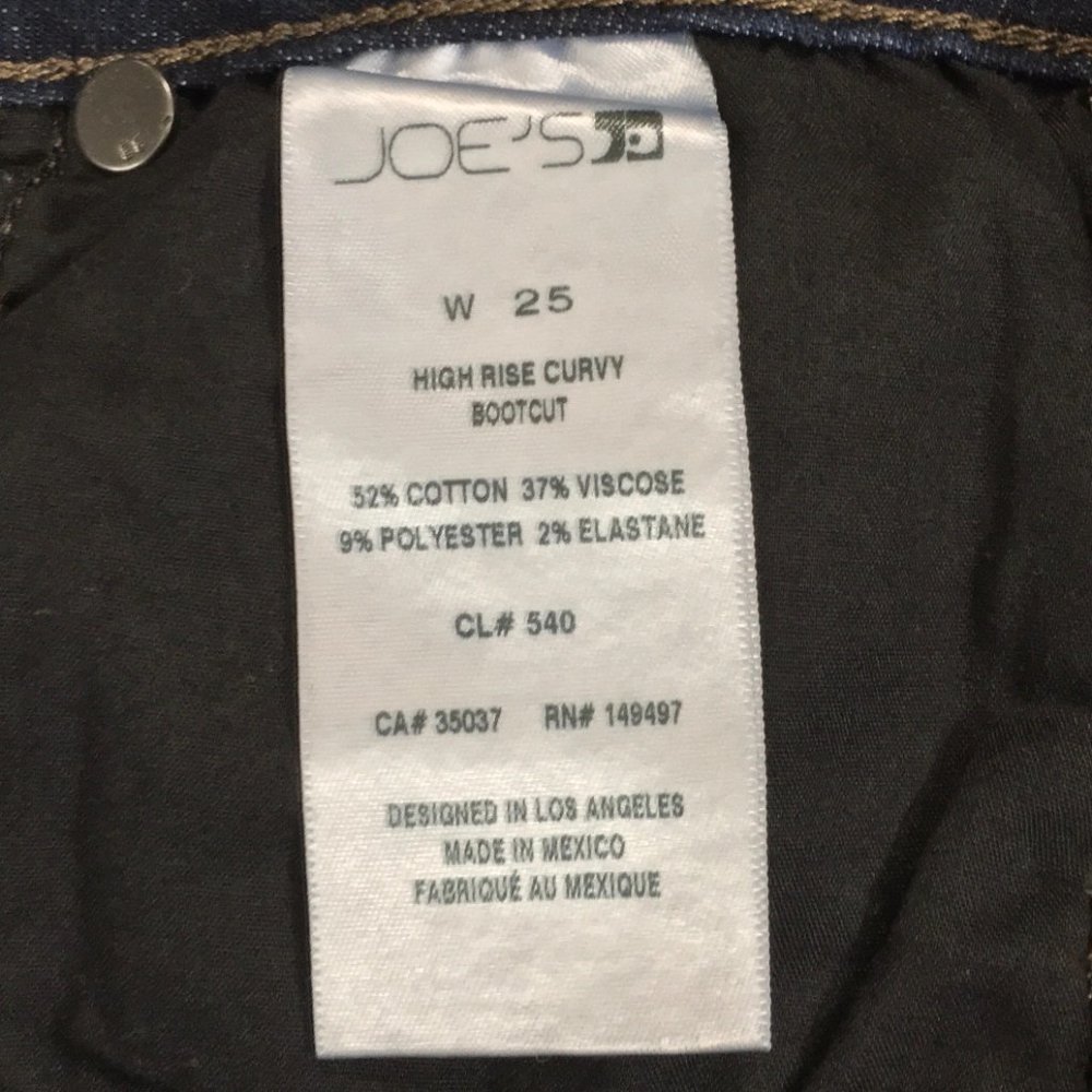 Joe's ~ High Rise Flawless Curvy Bootcut Leg Jeans - Picture 9 of 10